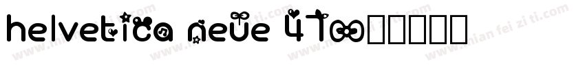 helvetica neue 47字体转换